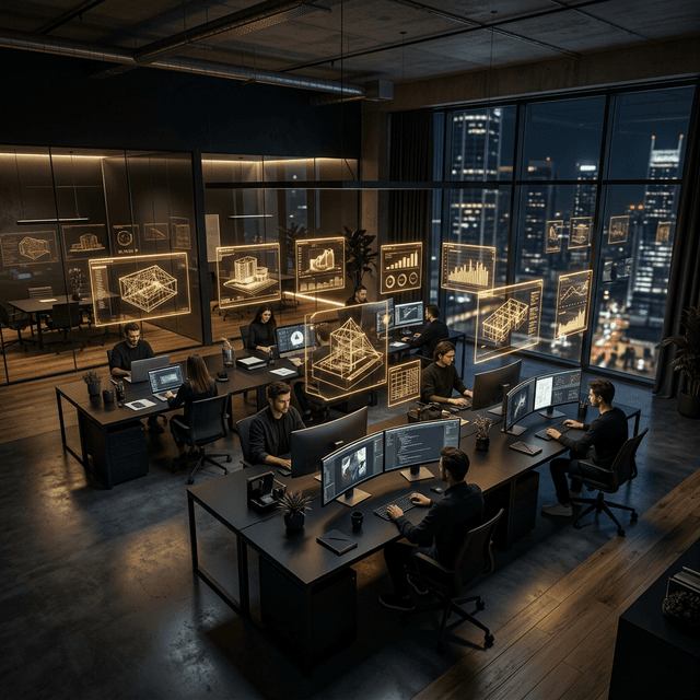 Hyper-realistic Elite Agency Workspace